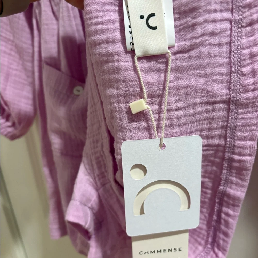 Commense Lilac Romper, NWT, size small - Picture 9 of 9